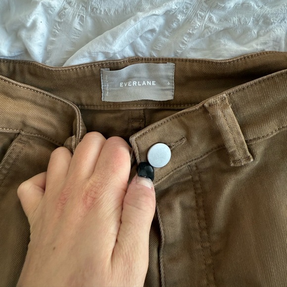 Everlane Brown Wide Leg Ankle Cropped Pants - Picture 5 of 8